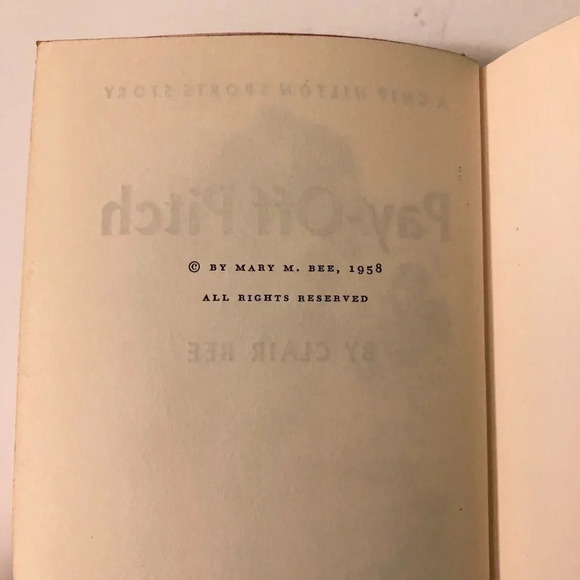 Vintage 1958 Chip Hilton Sports Story Pay Off Pitch  Clair Bee Hardcover Book - Picture 8 of 16